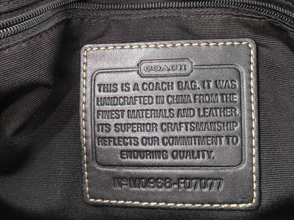 COACH Shoulder Bag Black Signature M0968-F07077 Shoulder Bag