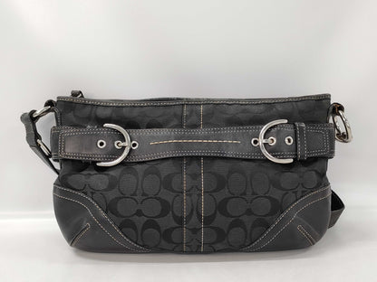 COACH Shoulder Bag Black Signature M0968-F07077 Shoulder Bag
