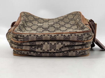 CELINE Camel Macadam Shoulder Bag Camera Bag Shoulder Bag