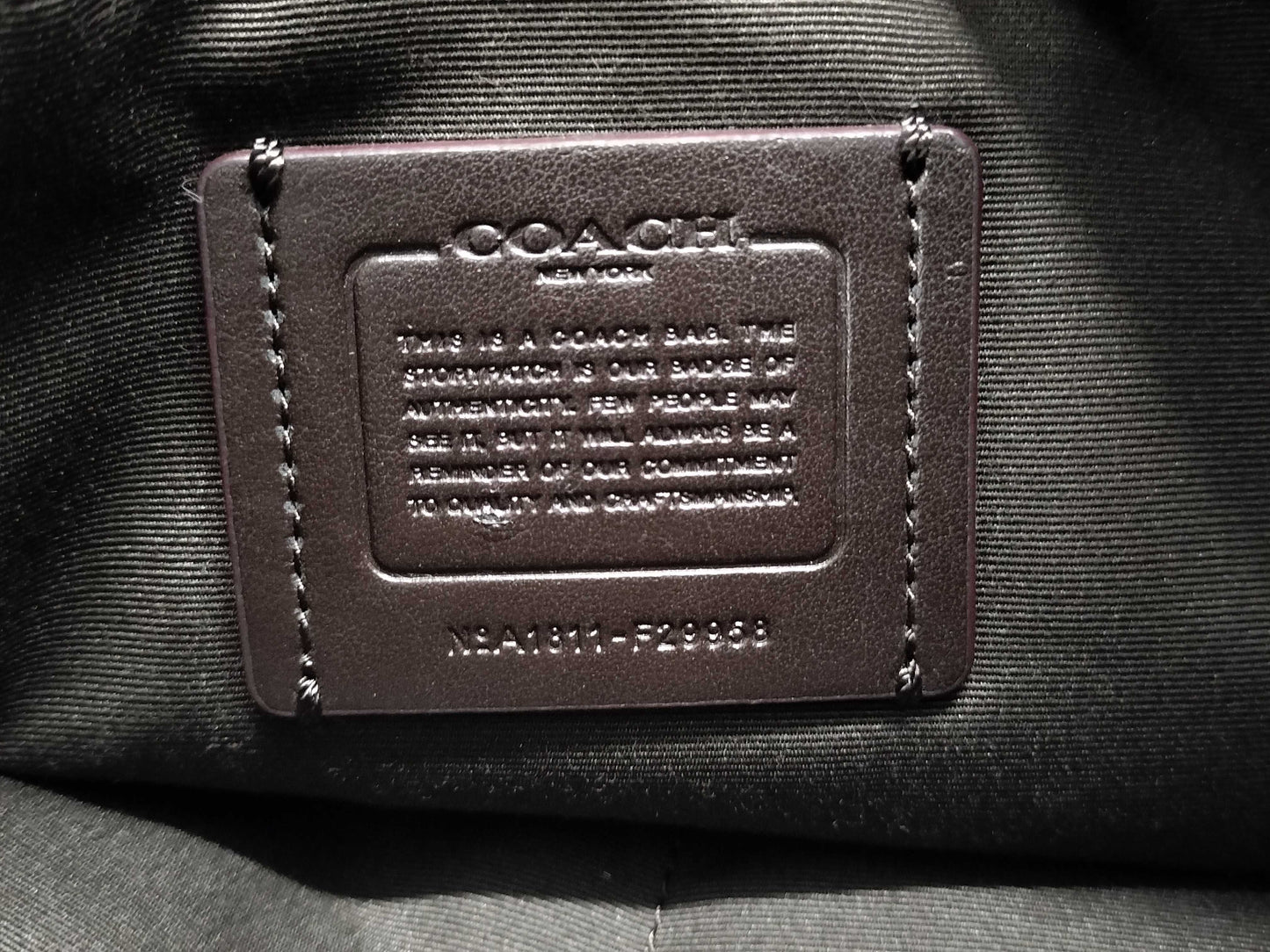 COACH Tote Bag Beige Signature A1811-F29958 Tote Bag