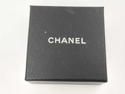 CHANEL CHANEL Coco Mark Swing Earrings with Black Stone
