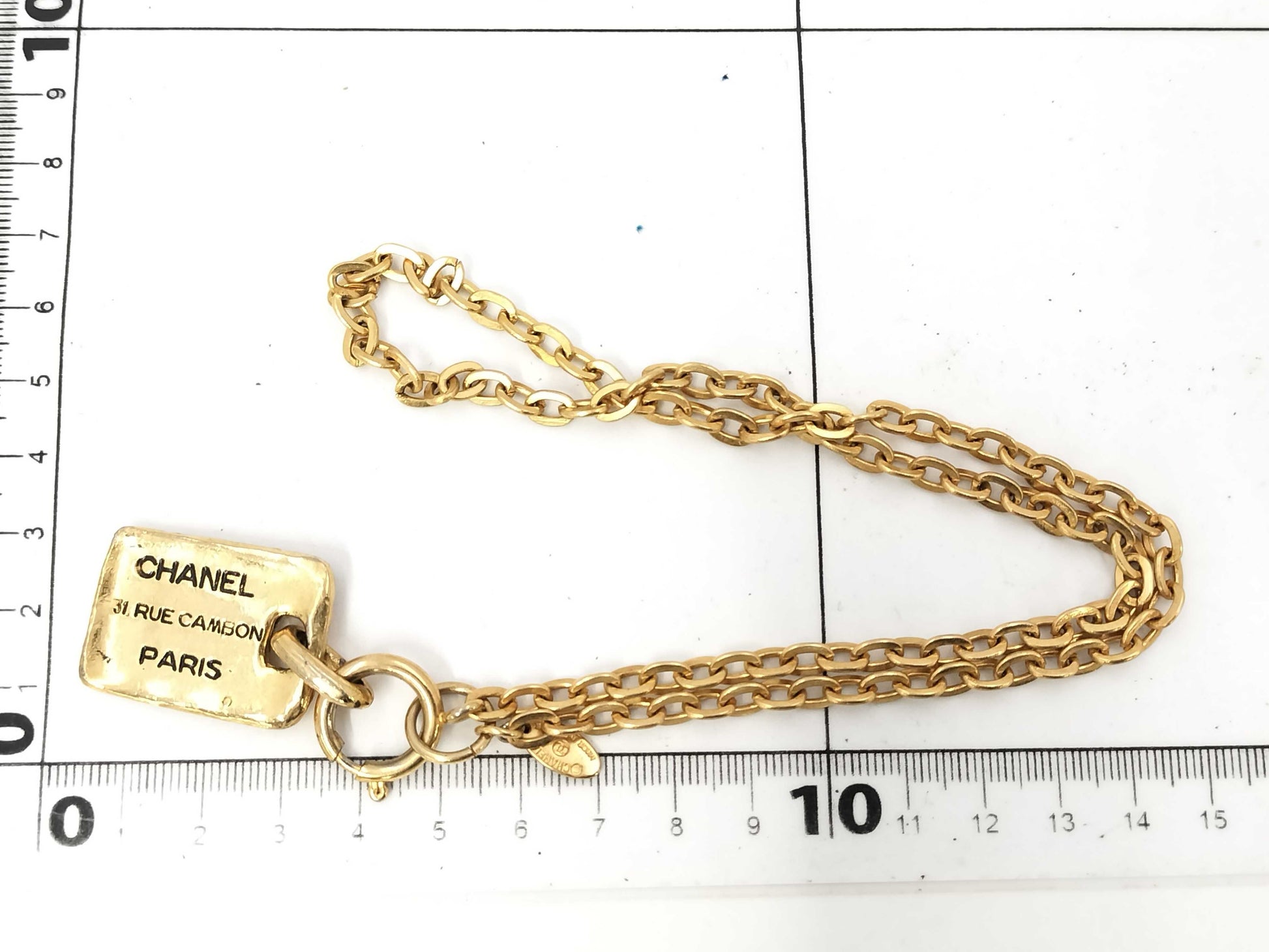 CHANEL CAMBON Necklace GP Gold Necklace Necklace