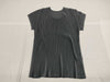 ISSEY MIYAKE ISSEY MIYAKE Pleated Breeze Crew Neck Short Sleeve Blue Gray Top Size 3 Tops