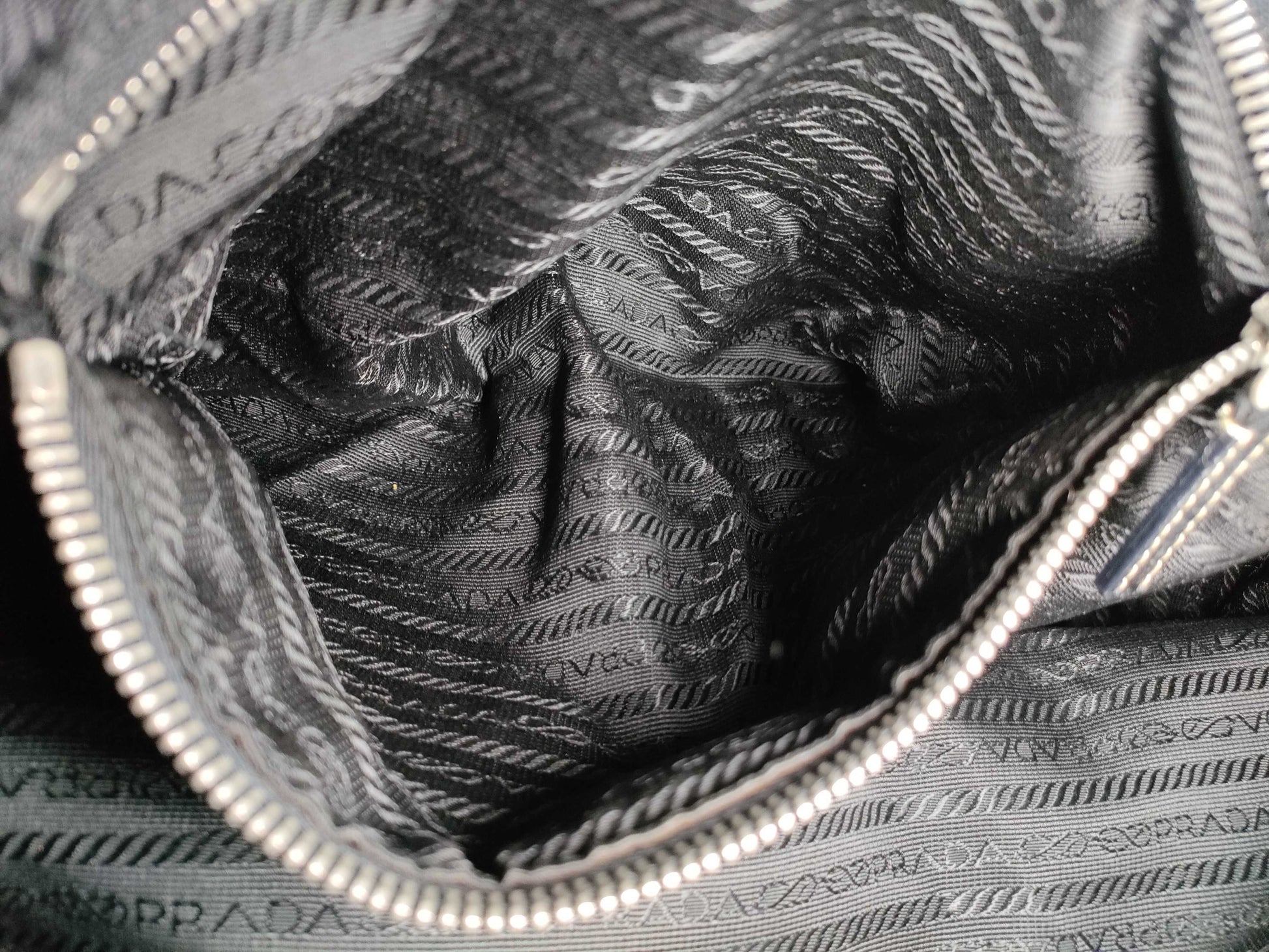 PRADA Prada Canvas Leather Handbag