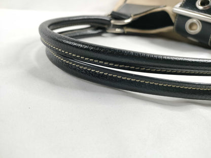 PRADA Prada Canvas Leather Handbag