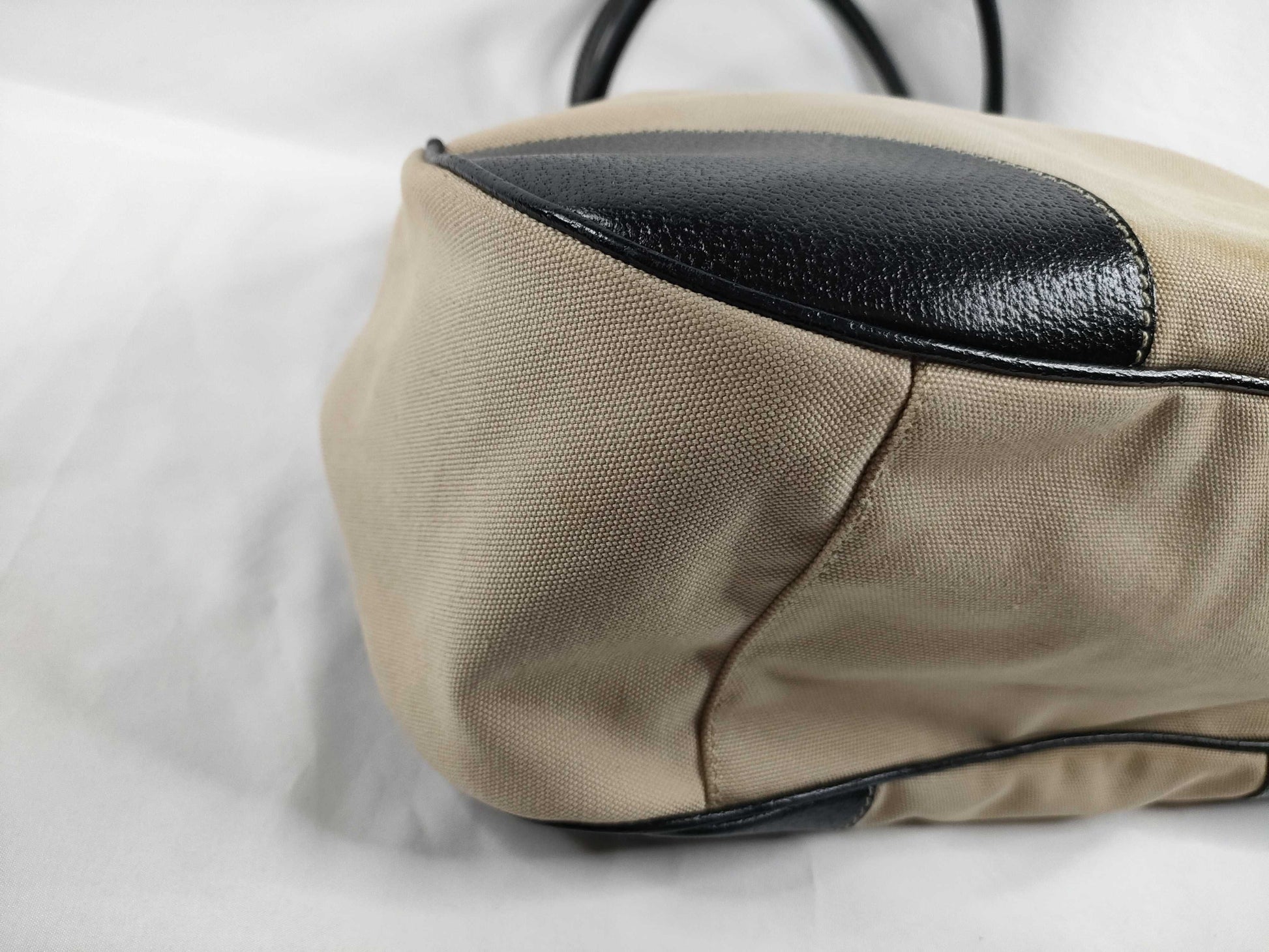 PRADA Prada Canvas Leather Handbag
