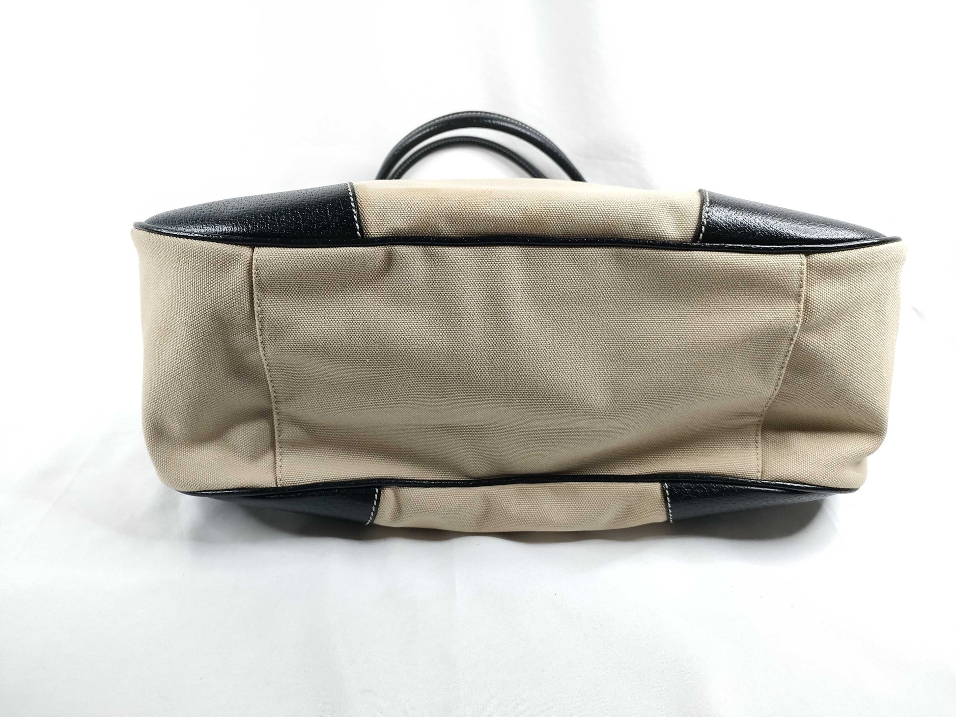 PRADA Prada Canvas Leather Handbag