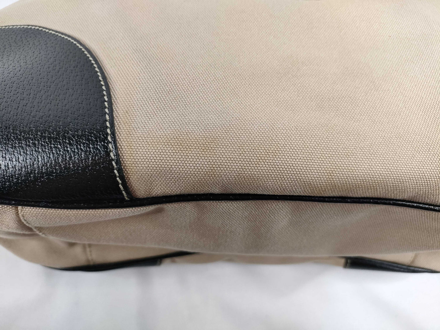 PRADA Prada Canvas Leather Handbag