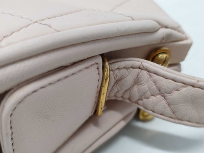 CHANEL Lambskin Clasp Pouch 1994561 Seal Shoulder Bag