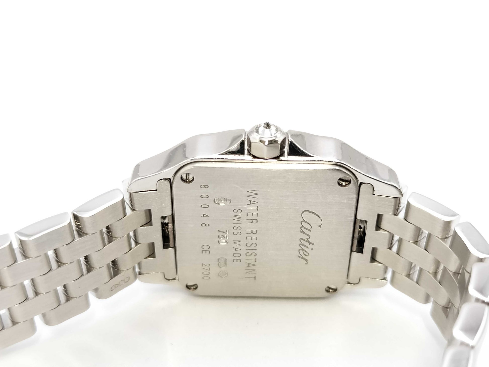 Cartier Santos de Cartier SM WF9003Y8 270080048CE Quartz 18K Gold Women's Watch
