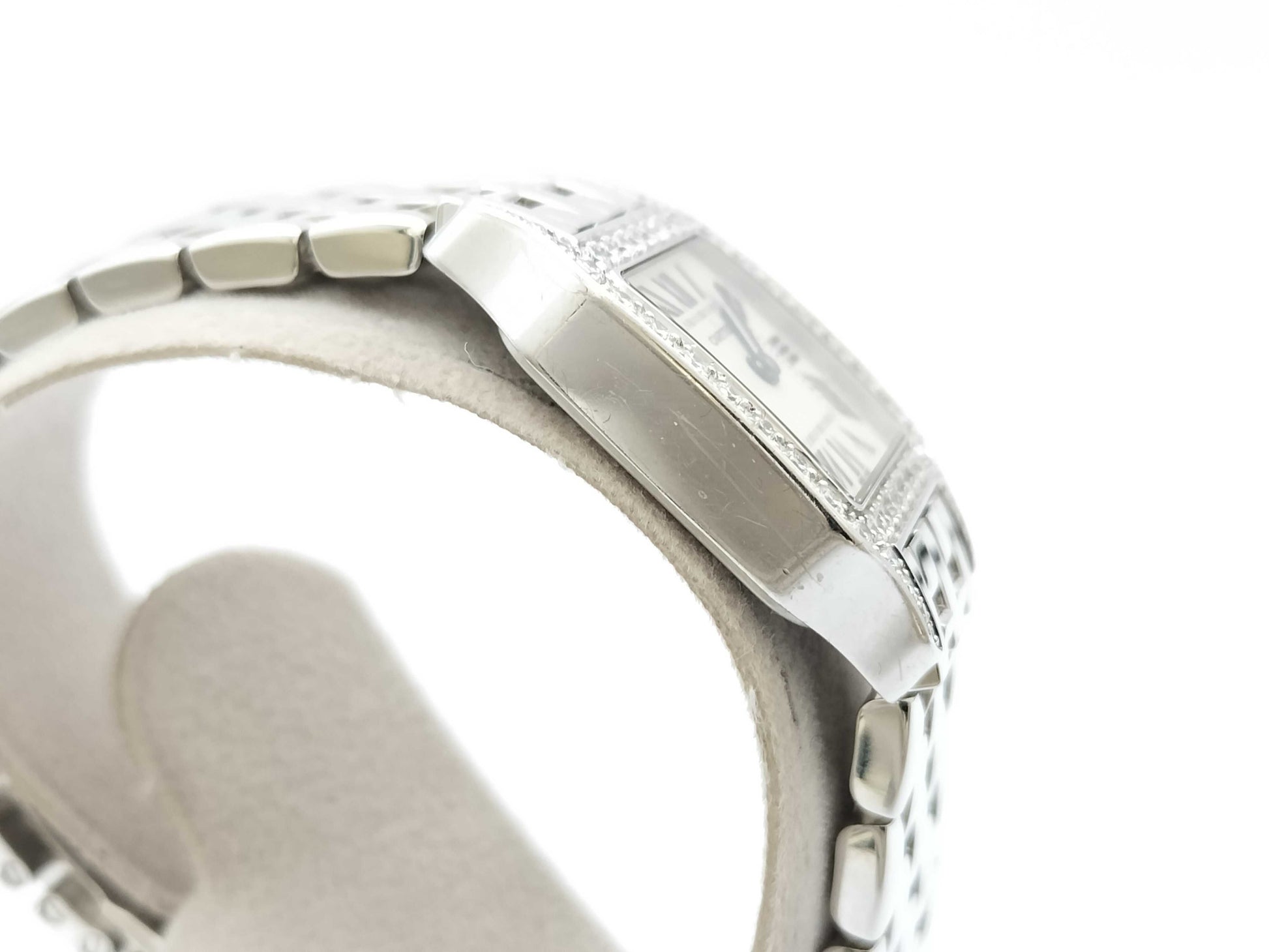 Cartier Santos de Cartier SM WF9003Y8 270080048CE Quartz 18K Gold Women's Watch
