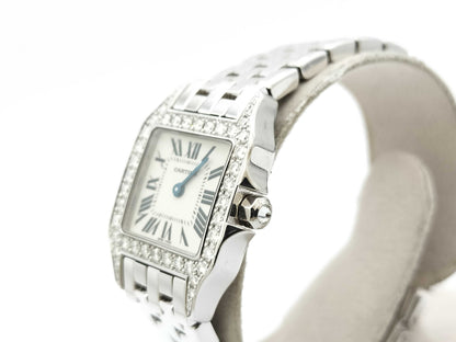 Cartier Santos de Cartier SM WF9003Y8 270080048CE Quartz 18K Gold Women's Watch