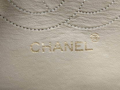 CHANEL Matelasse Matelasse 26 Double Flap Beige Shoulder Bag