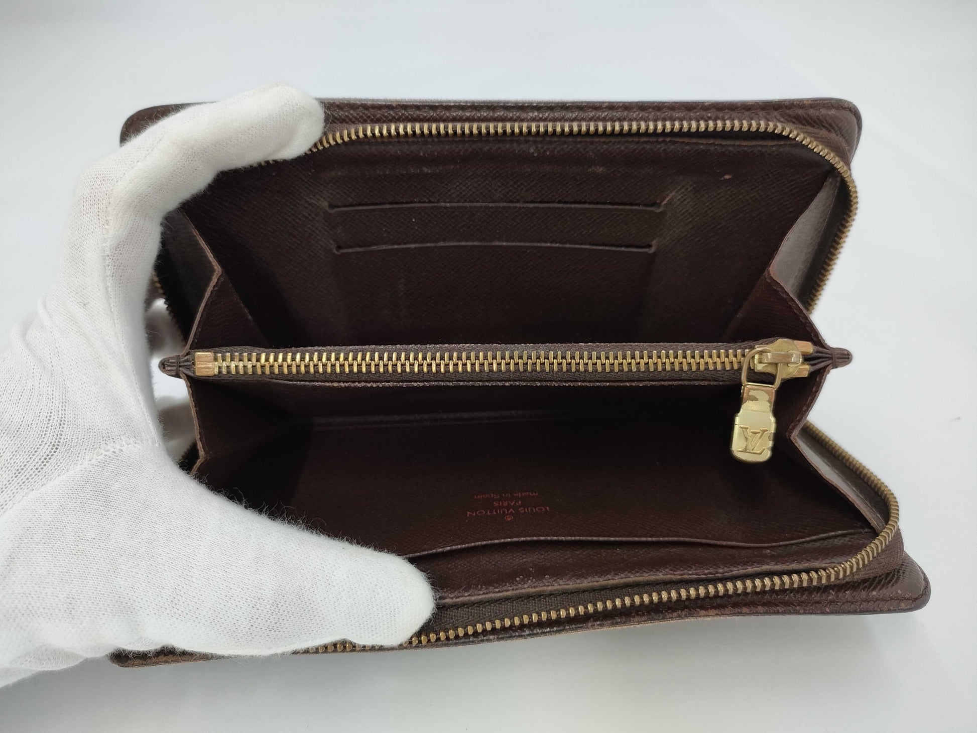 LOUIS VUITTON Damier Porte Monnaie Zippy Wallet Long Wallet