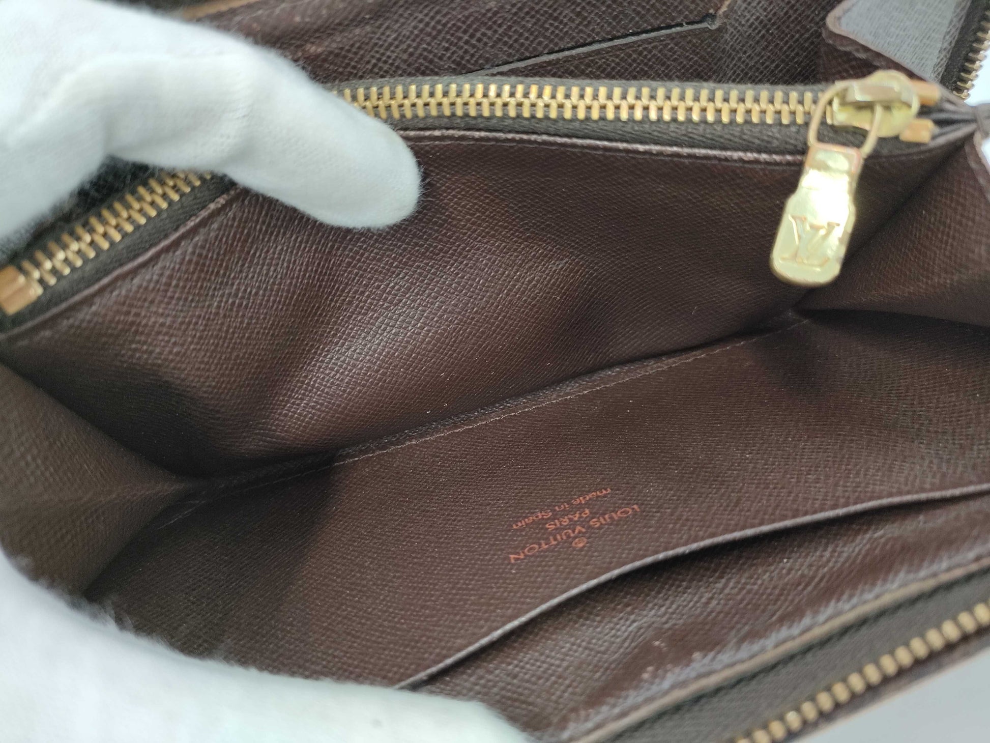 LOUIS VUITTON Damier Porte Monnaie Zippy Wallet Long Wallet