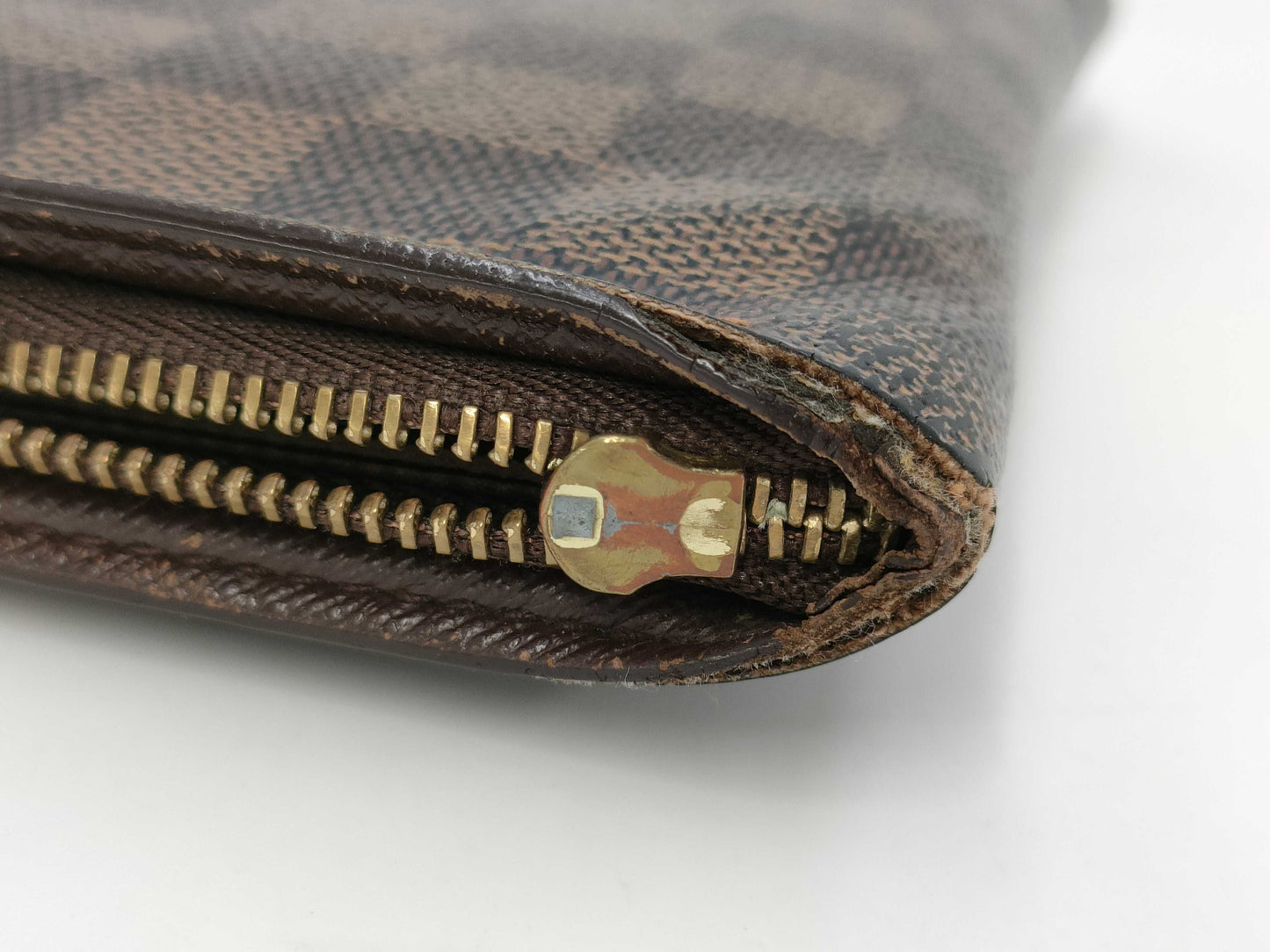 LOUIS VUITTON Damier Porte Monnaie Zippy Wallet Long Wallet