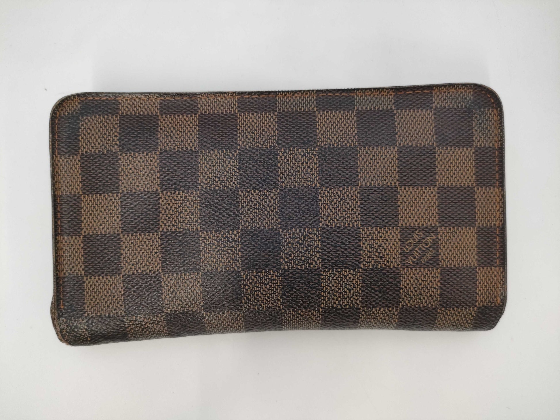 LOUIS VUITTON Damier Porte Monnaie Zippy Wallet Long Wallet