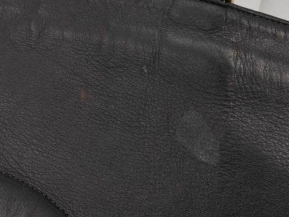 CHANEL CHANEL Leather Chain Shoulder Tote Bag with Large Coco Mark