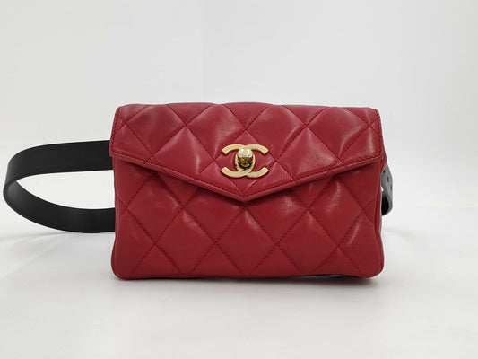 CHANEL CHANEL Matelasse Lambskin Waist Bag Bag