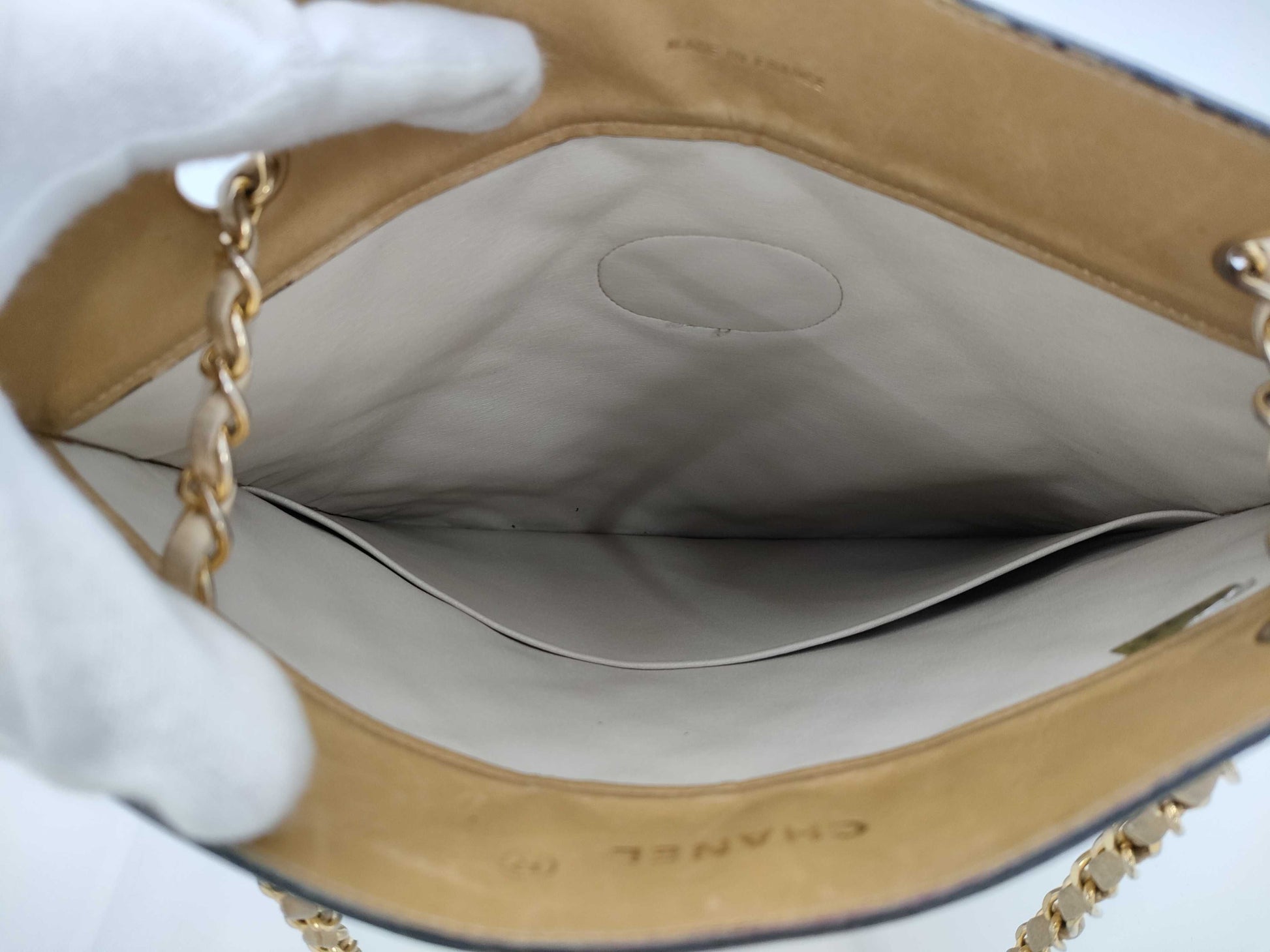 CHANEL CHANEL Lambskin Chain Tote Bag Bag