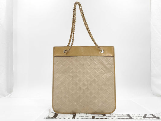 CHANEL CHANEL Lambskin Chain Tote Bag Bag