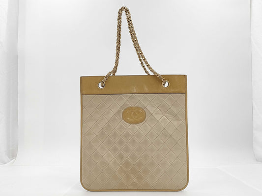 CHANEL CHANEL Lambskin Chain Tote Bag Bag
