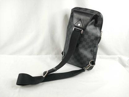 LOUIS VUITTON N41719 Damier Graphite Louis Vuitton Damier Graphite Avenue Sling Bag N41719 Shoulder Bag