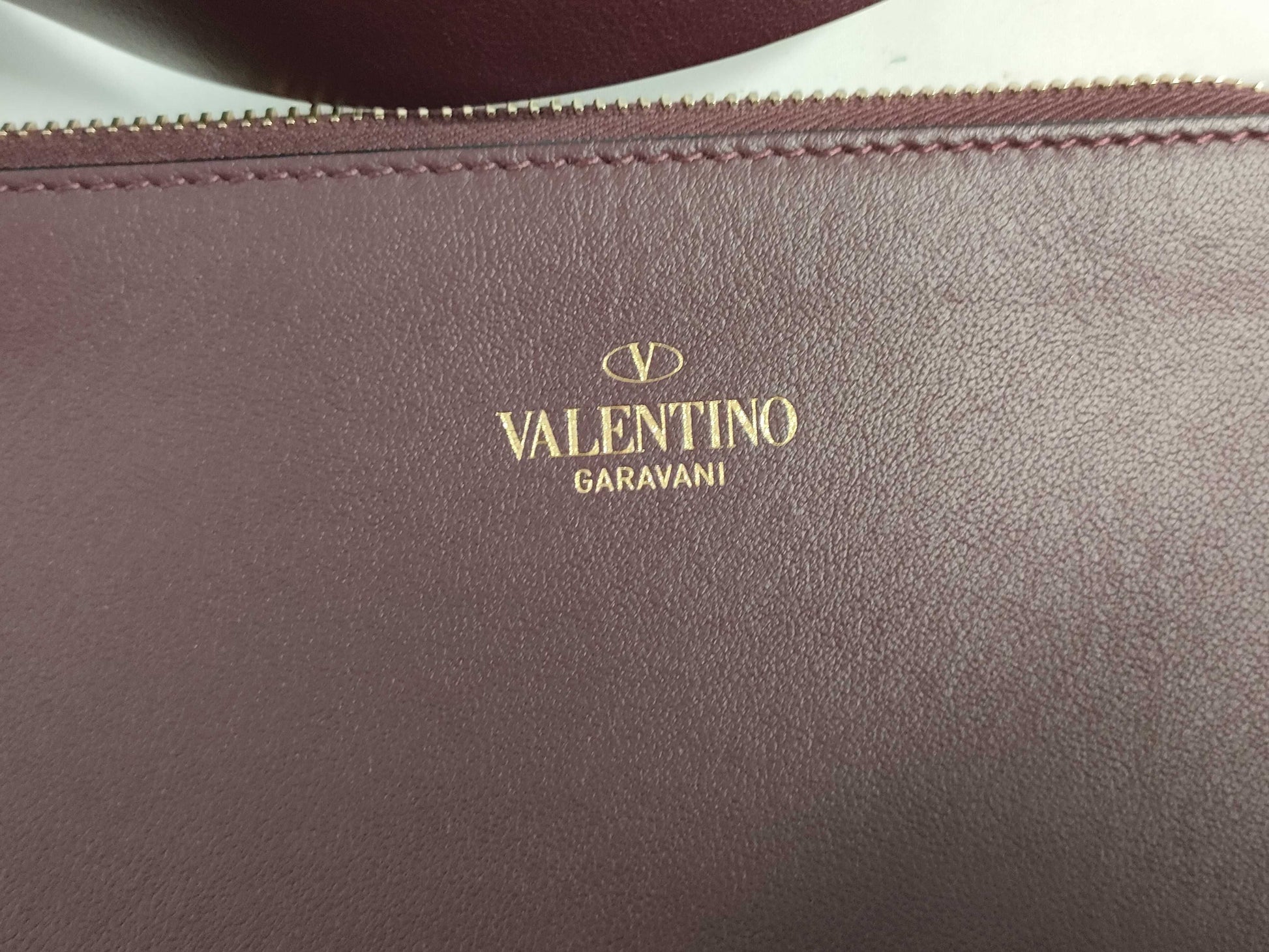 VALENTINO RED VALENTINOV logo tote bag