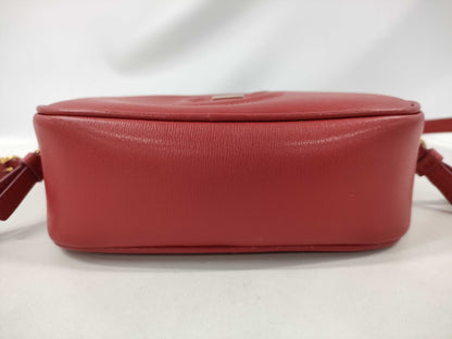 Salvatore Ferragamo Gancini Mini Shoulder Bag in Red