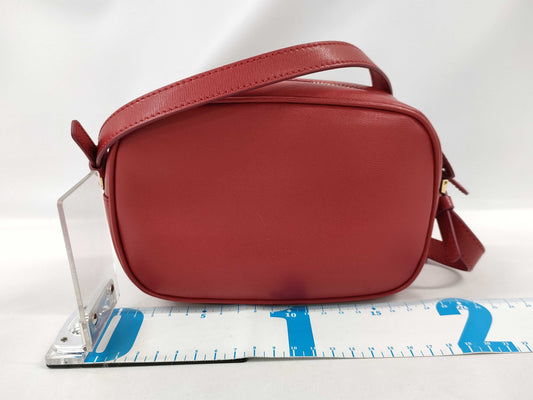 Salvatore Ferragamo Gancini Mini Shoulder Bag in Red