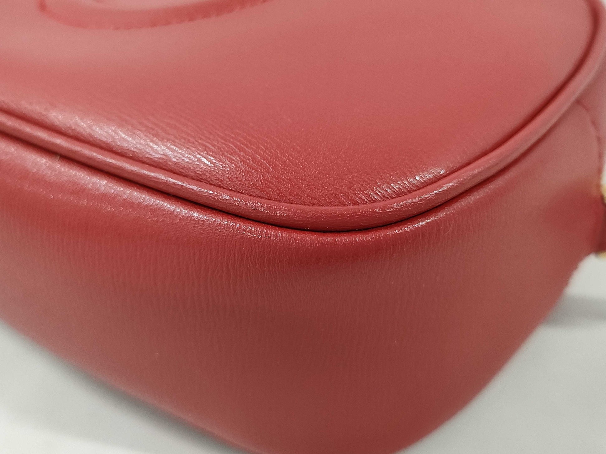 Salvatore Ferragamo Gancini Mini Shoulder Bag in Red