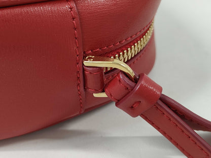 Salvatore Ferragamo Gancini Mini Shoulder Bag in Red