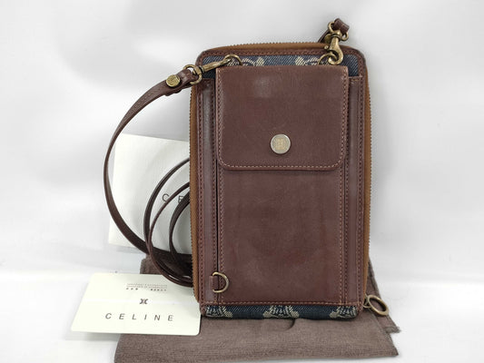 CELINE Denim Pouch Shoulder Bag