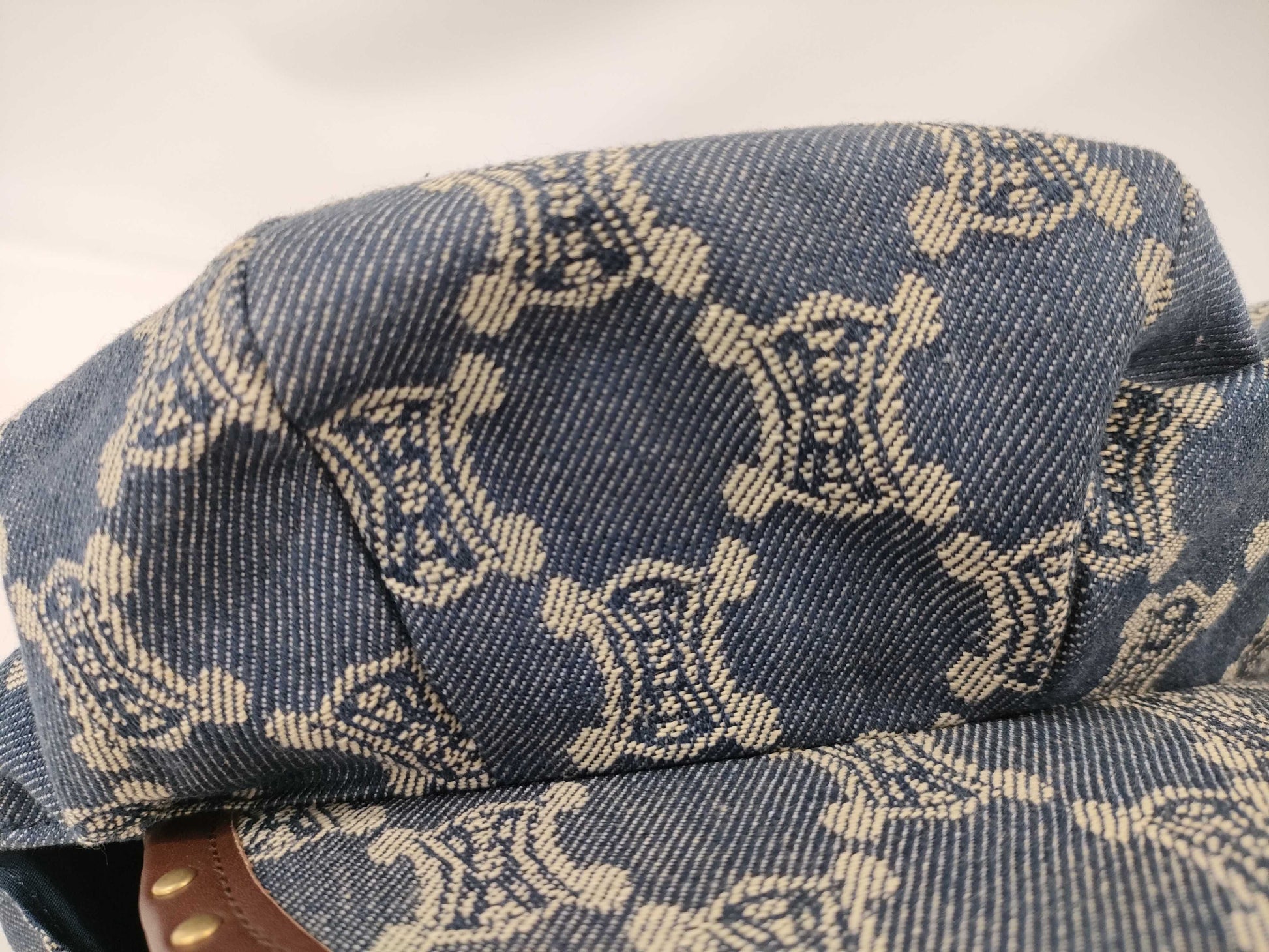 CELINE Paris Macadam Newsboy Cap, Navy, Size M, Other Accessories