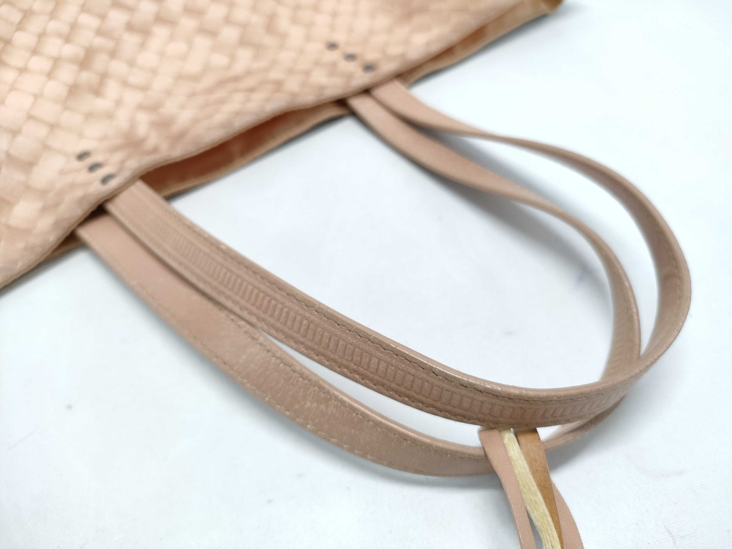 BOTTEGA VENETA Bottega Intreccio Nylon Handbag Orange Handbag Tote Bag