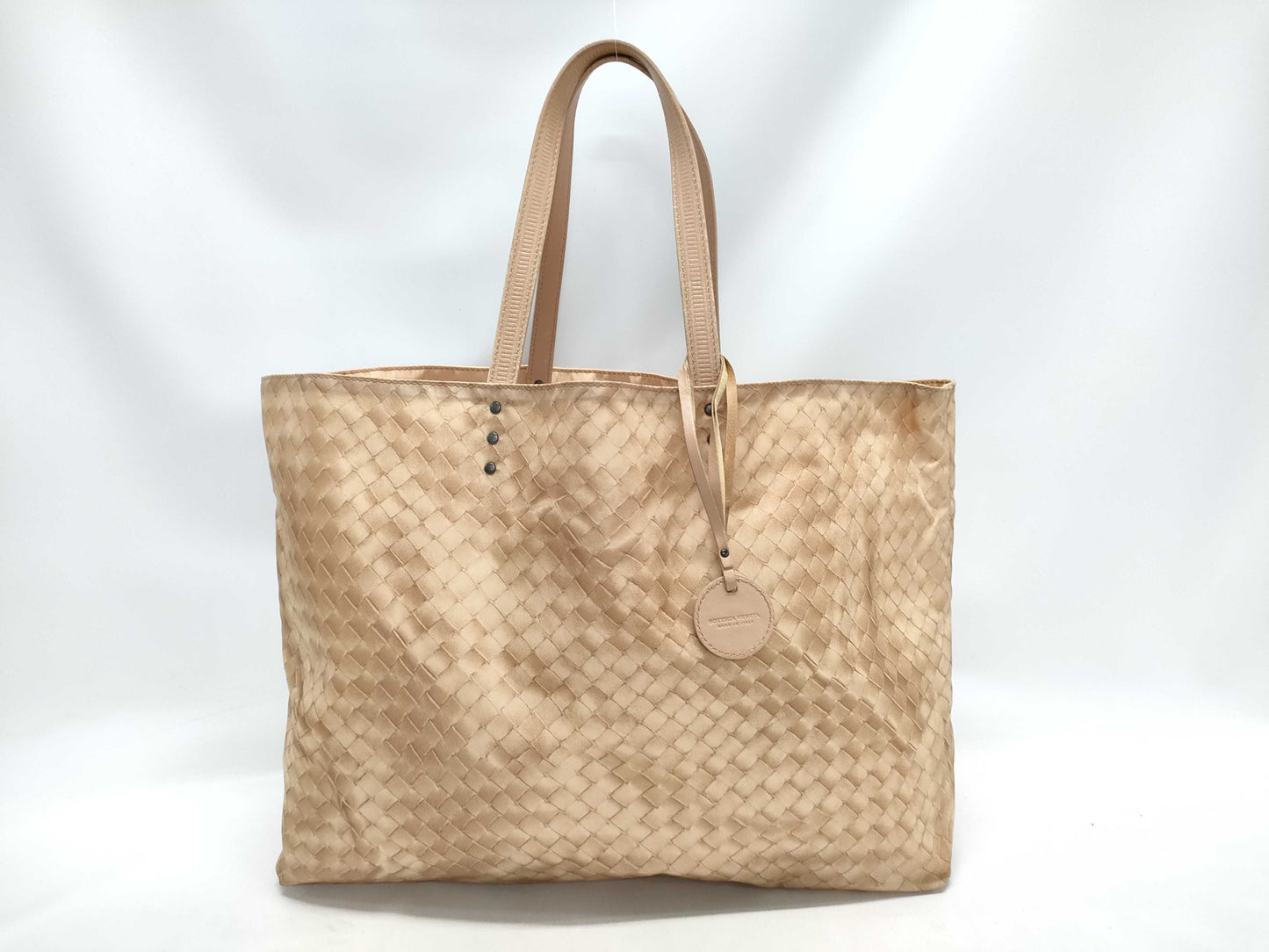BOTTEGA VENETA Bottega Intreccio Nylon Handbag Orange Handbag Tote Bag