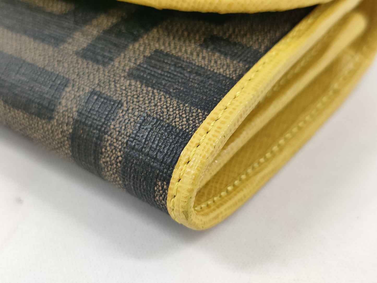 FENDI Zucca pattern wallet, yellow