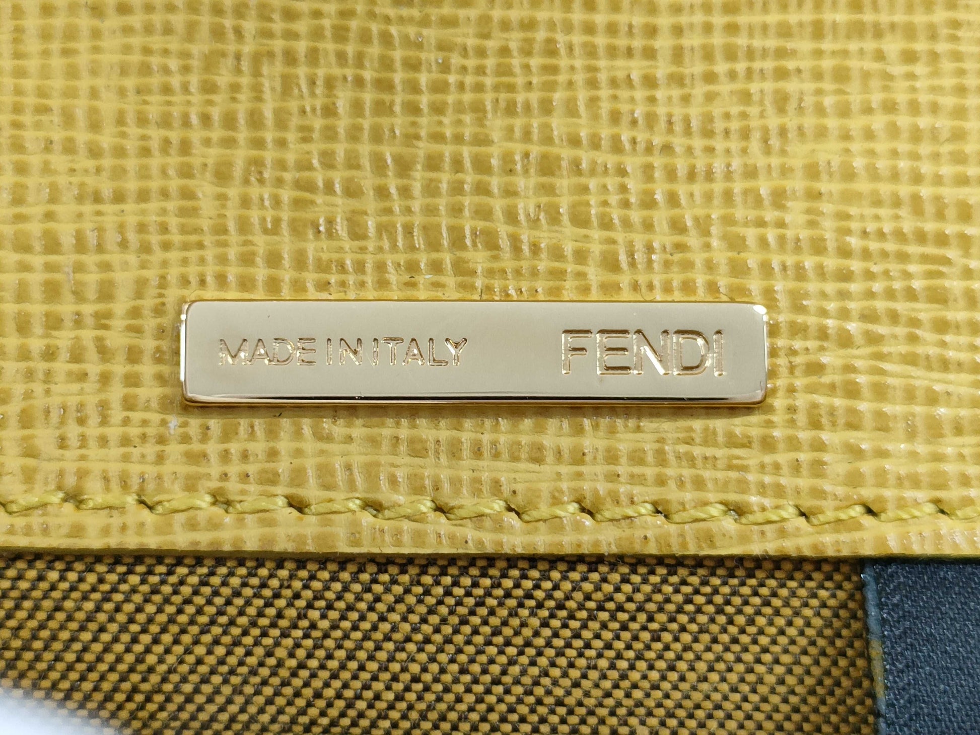 FENDI Zucca pattern wallet, yellow