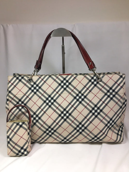 BURBERRY Nova Check Handbag with Pouch