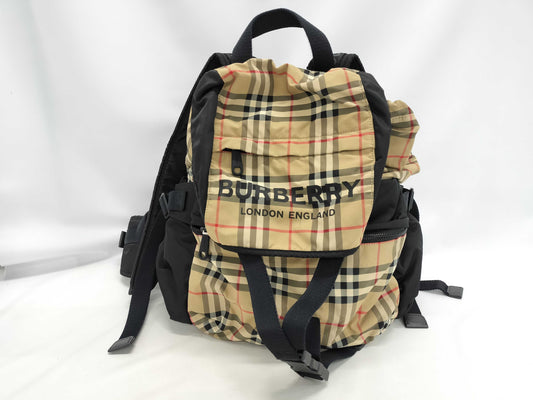 BURBERRY Nova Check Backpack Nylon Rucksack