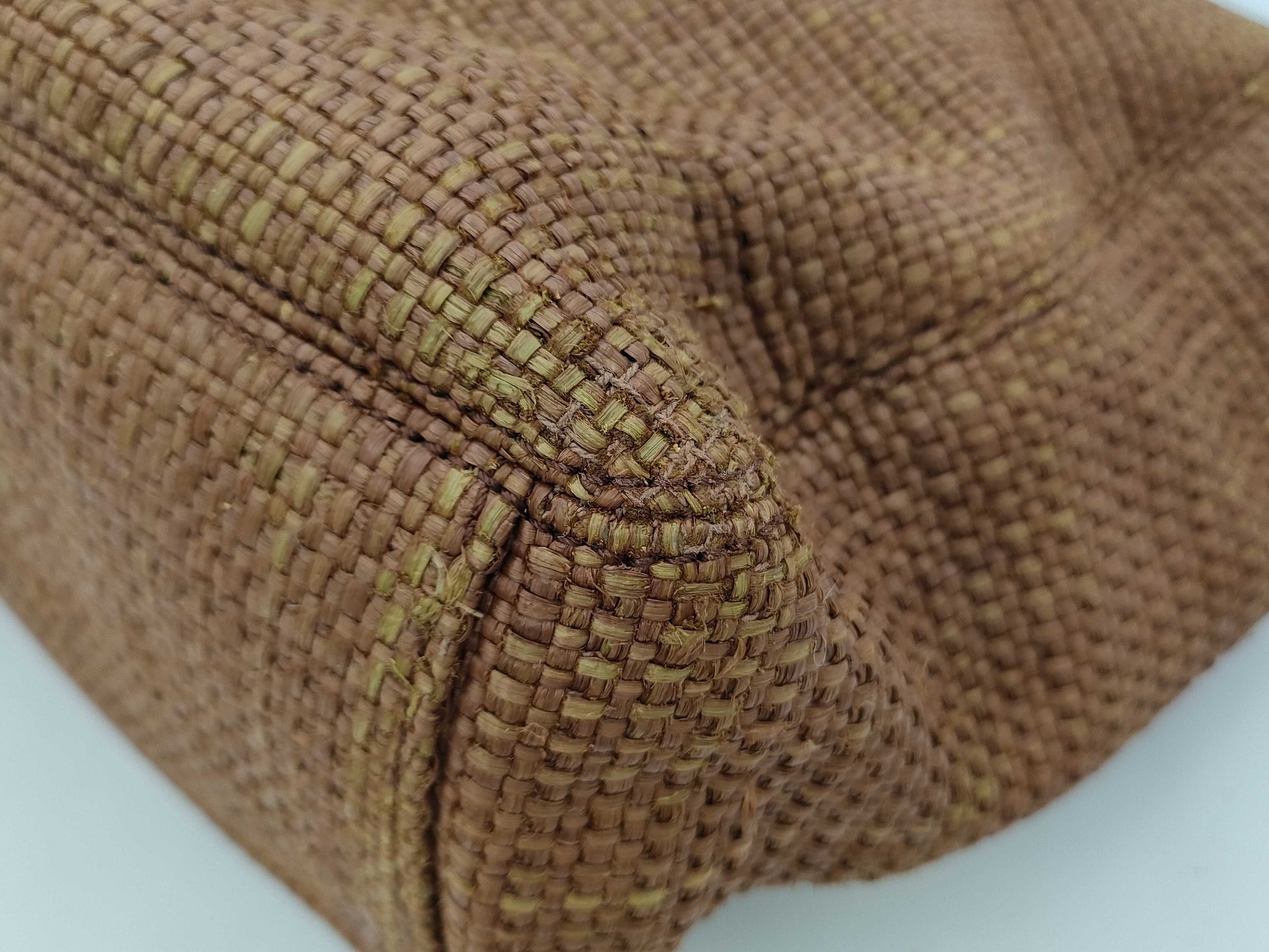 CHANEL Wooden Handle Basket Bag Brown No. 6 Tote Bag