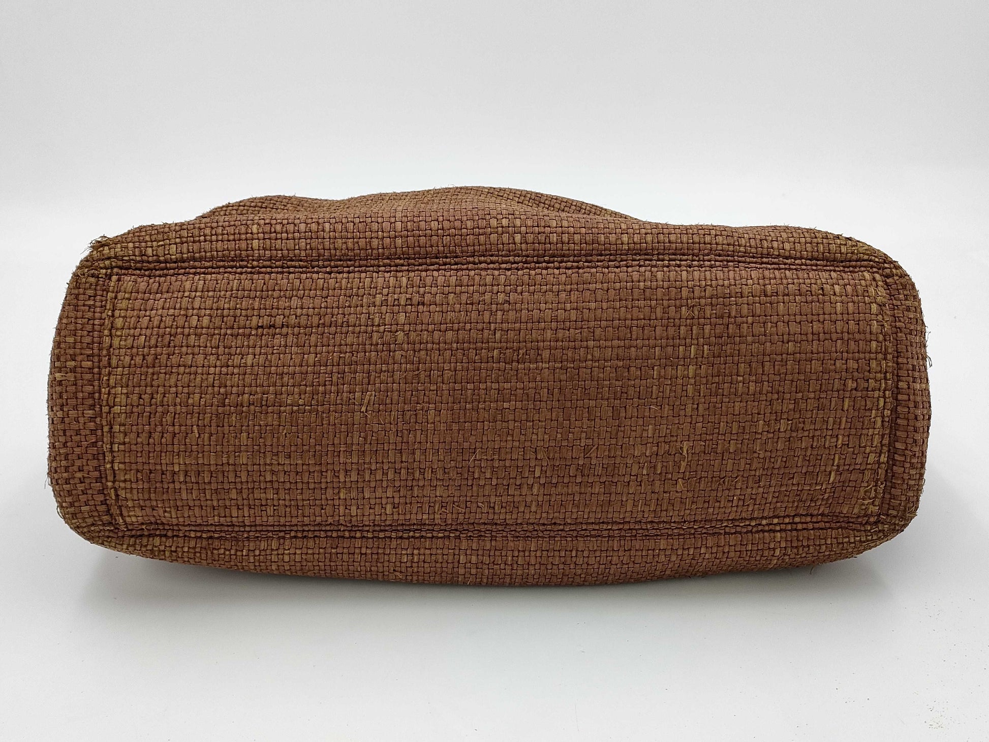 CHANEL Wooden Handle Basket Bag Brown No. 6 Tote Bag