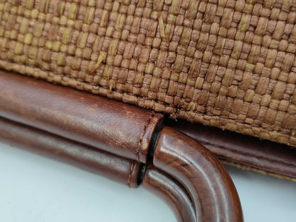 CHANEL Wooden Handle Basket Bag Brown No. 6 Tote Bag
