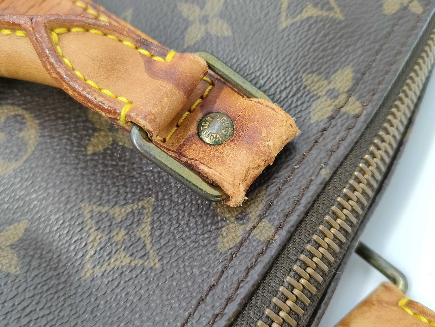 LOUIS VUITTON Monogram Keepall Boston Bag
