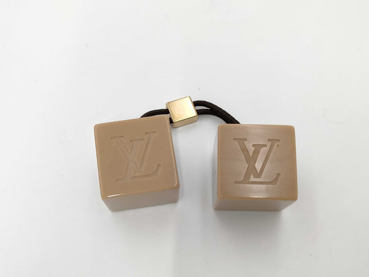 LOUIS VUITTON Hair Cube Elastic Hair Accessory