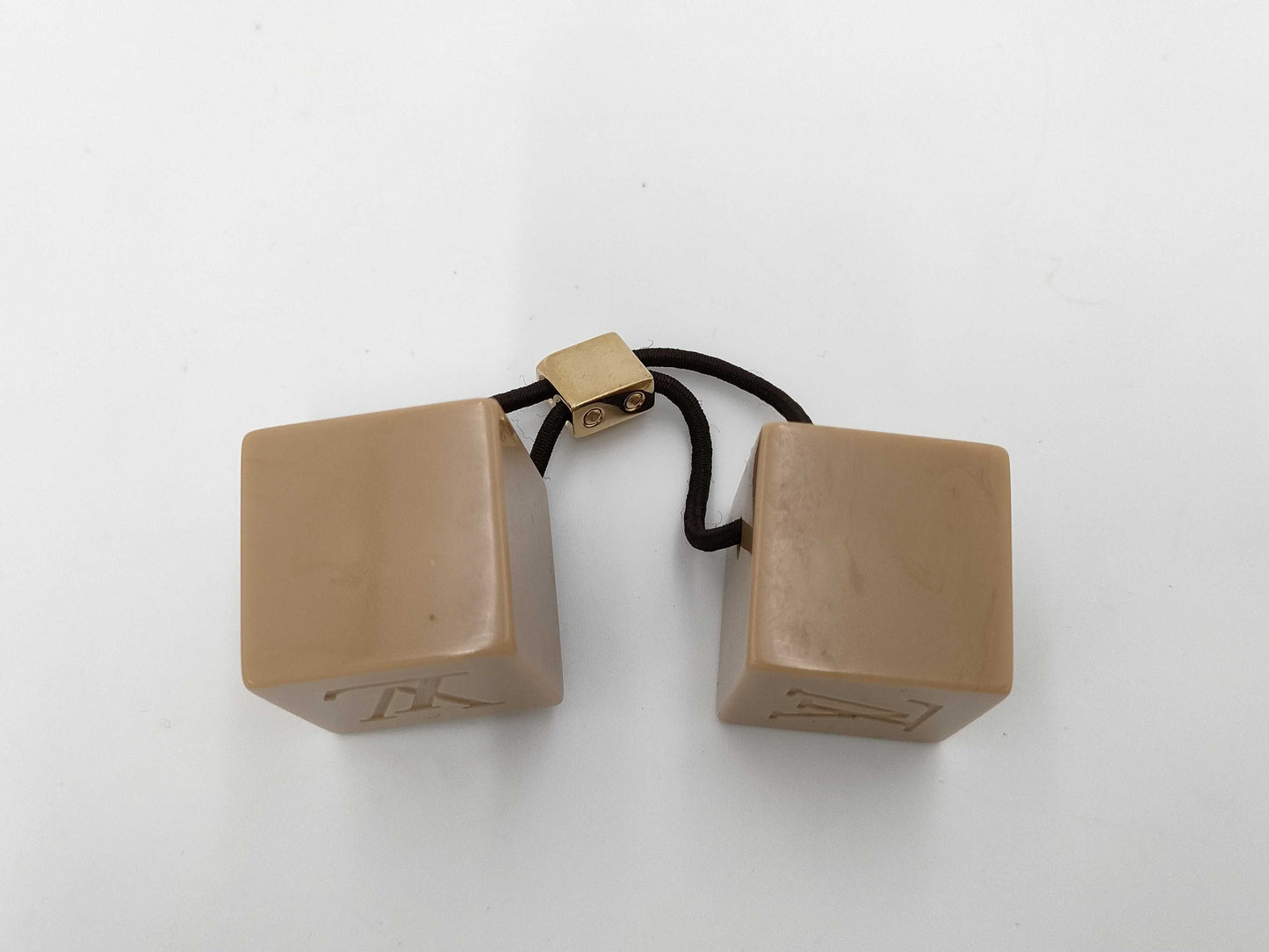 LOUIS VUITTON Hair Cube Elastic Hair Accessory