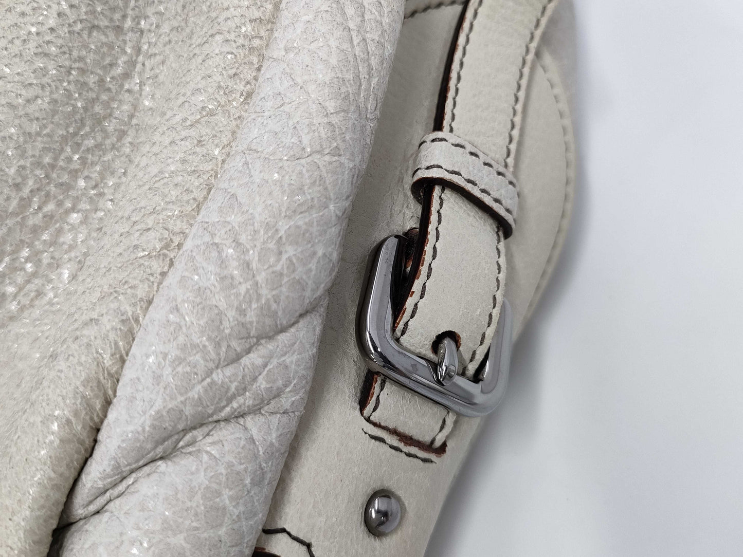 PRADA Prada Chain Beige Shoulder Bag