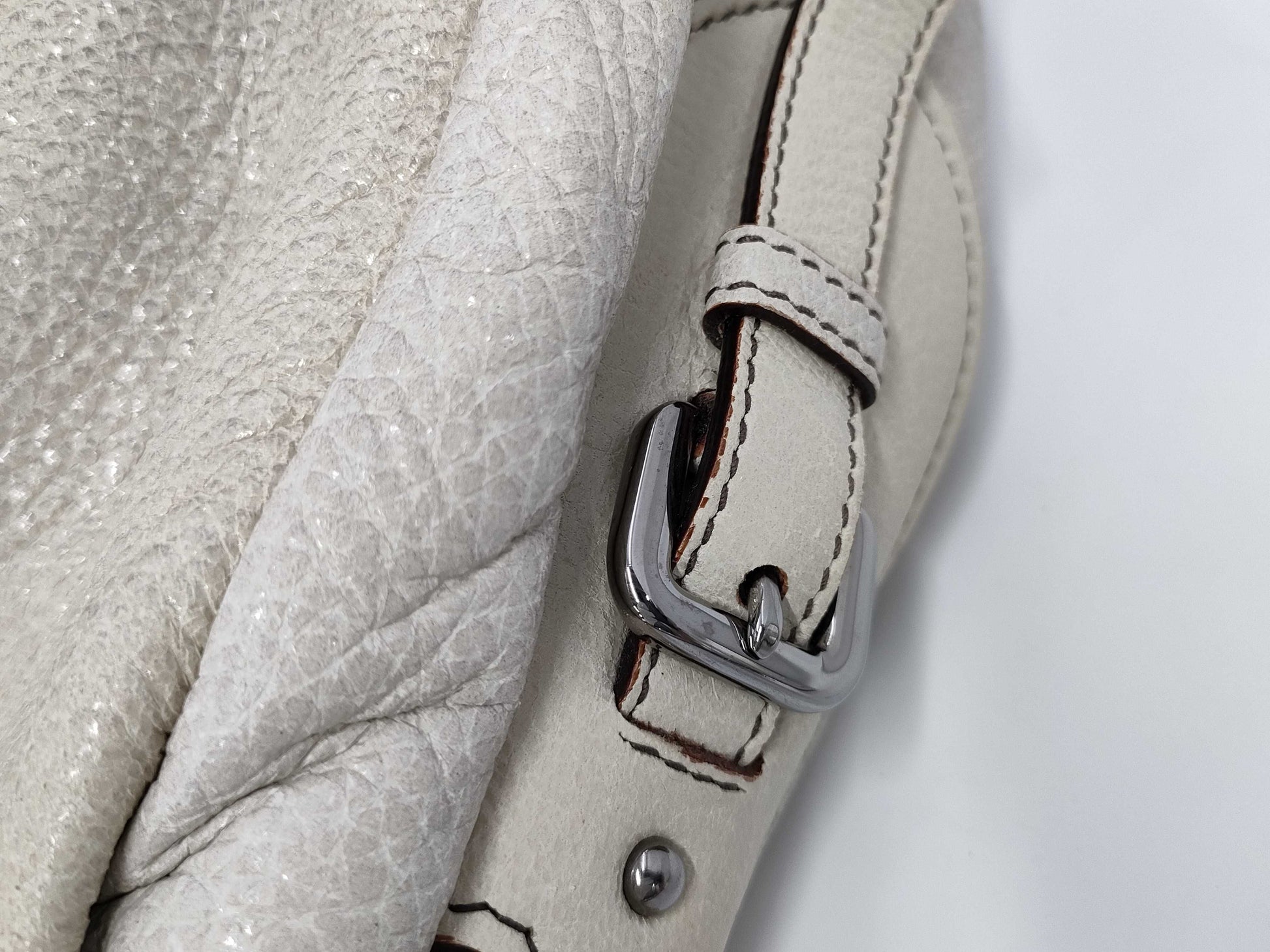 PRADA Prada Chain Beige Shoulder Bag
