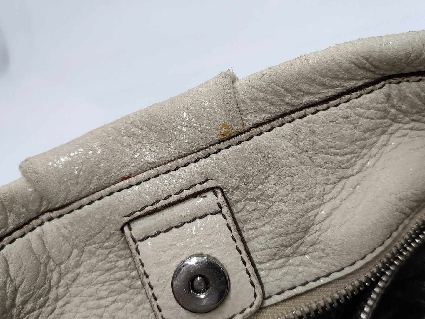 PRADA Prada Chain Beige Shoulder Bag