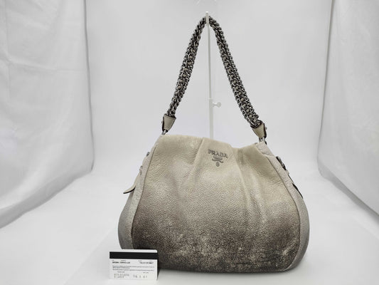 PRADA Prada Chain Beige Shoulder Bag